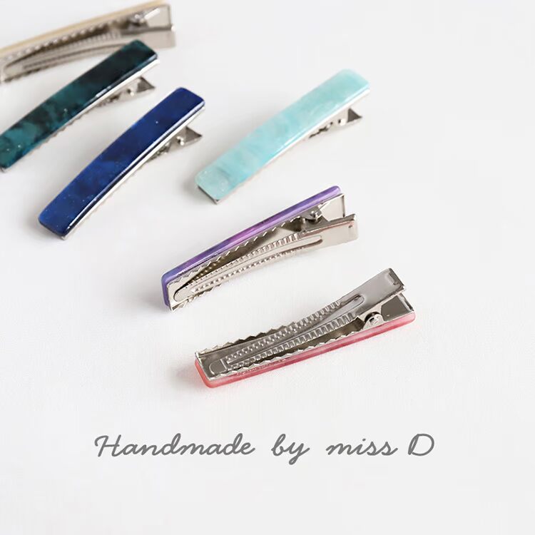 Hàn Quốc đơn giản acetate hoang dã kẹp tóc kết cấu tự nhiên đầy sao từ clip bangs clip bên clip kẹp tóc phụ kiện tóc mũ - Phụ kiện tóc cài tóc cô dâu