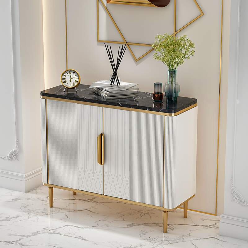 Light and luxurious style shoes cabinet Entrance Doors American-style Home Large-capacity Housed Cabinet Cabinet minimalist Partition Dining Cabinet