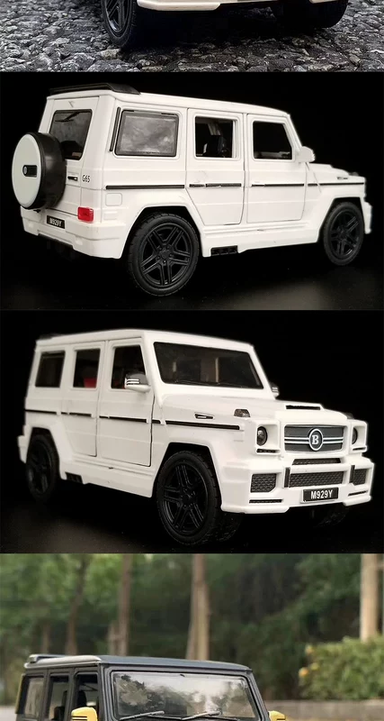 1:24 lớn Babos G65 mô hình ô tô hợp kim đồ trang trí đồ chơi trẻ em ô tô đồ chơi trẻ em lớn G âm thanh và ánh sáng xe địa hình sáu cửa - Chế độ tĩnh