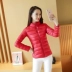Quần áo cotton mùa thu và mùa đông Phiên bản Hàn Quốc của áo khoác cotton mỏng ngắn xuống thời trang nữ giảm béo cổ áo khoác cotton nhỏ áo phao nữ đẹp Bông