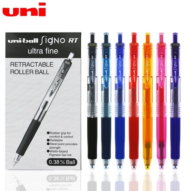 Japan uni Mitsubishi UMN-138 color neutral pen male student with female 0 38mm press bullet signature pen