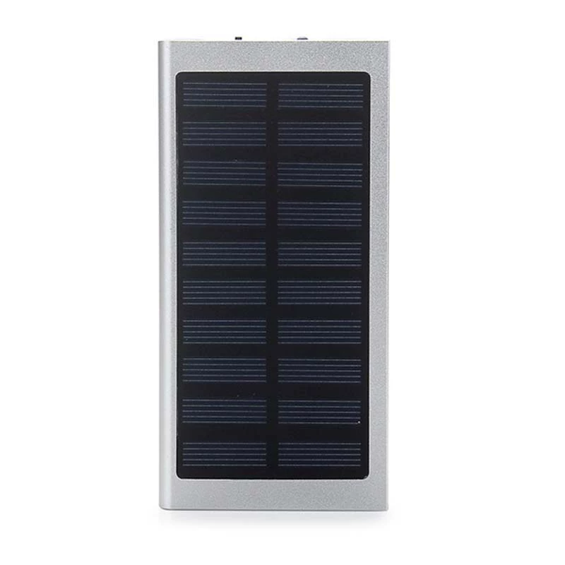 Siêu mỏng công suất lớn điện tích năng lượng mặt trời sạc Po 10000 mA ngoài trời kép nhanh phí Universal Mobile điện - Ngân hàng điện thoại di động
