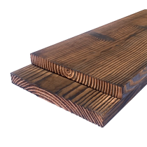Anti-corrosion wood board carbonized anti-corrosion wood waterproof carbonized wood wide board solid wood board outdoor board stair tread customization