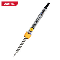 deli deli Electric Soldering Iron Pointed Transparent Digital Electrician Temperature Adjustable Electric Soldering Pen External Heating Welding DL8820