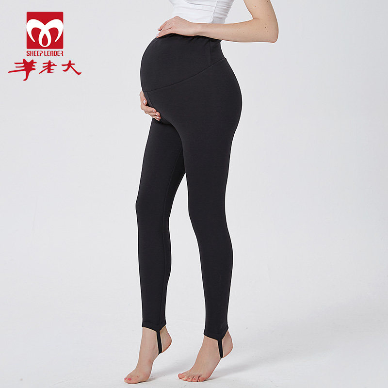 Sheep boss cotton pants women's pregnant women's pants autumn and winter high-waisted self-cultivation underwear wool warm pants plus velvet thickening WK9203