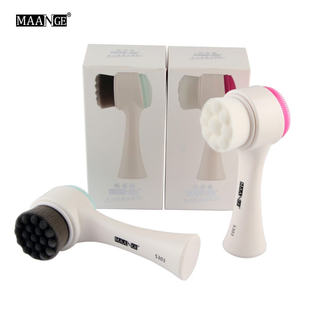 Double Side Skin Cleaner Face Washing Cleaning Brush