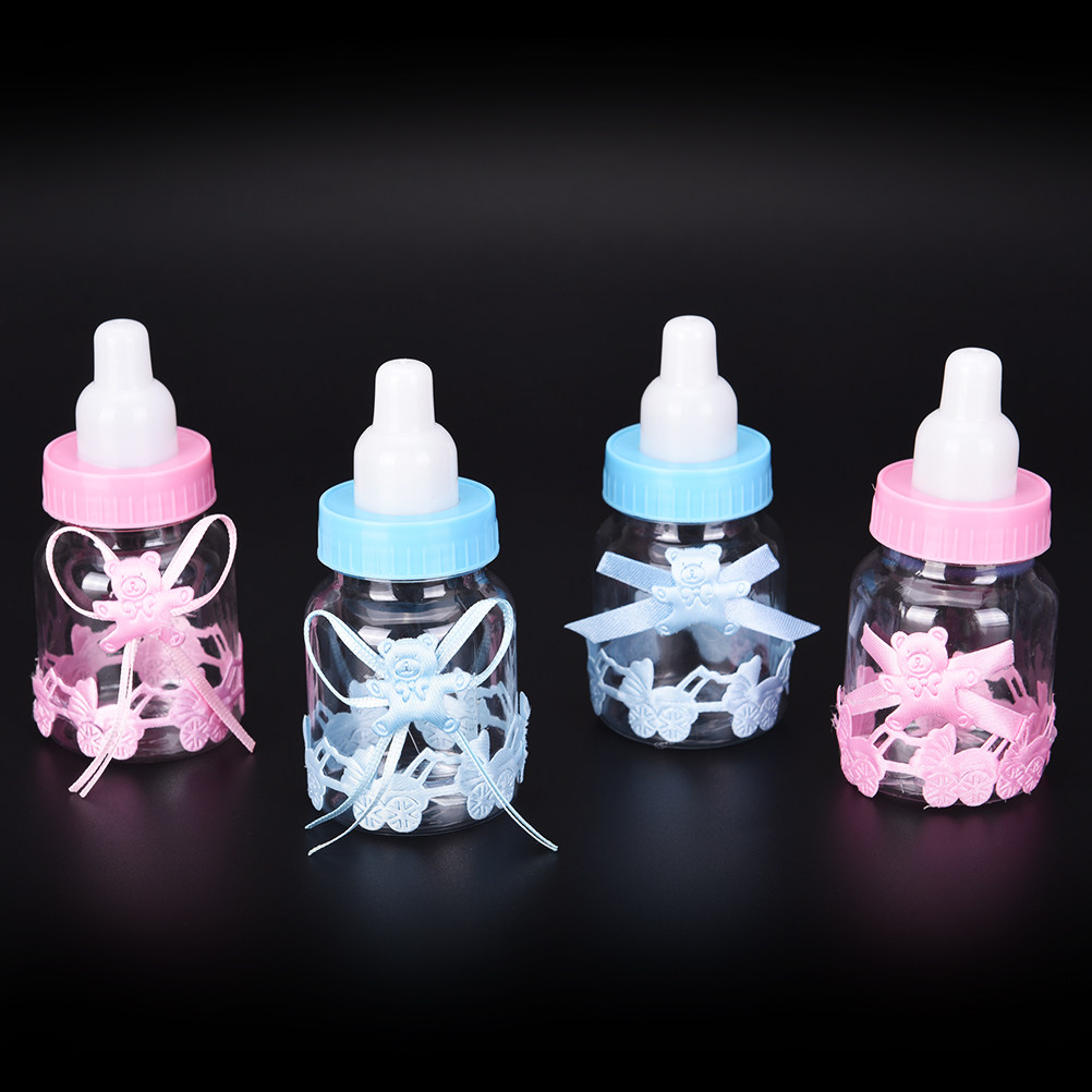 12Pcs set Cute Baby Shower Gift Box Blue Boy Pink Girl Bapti