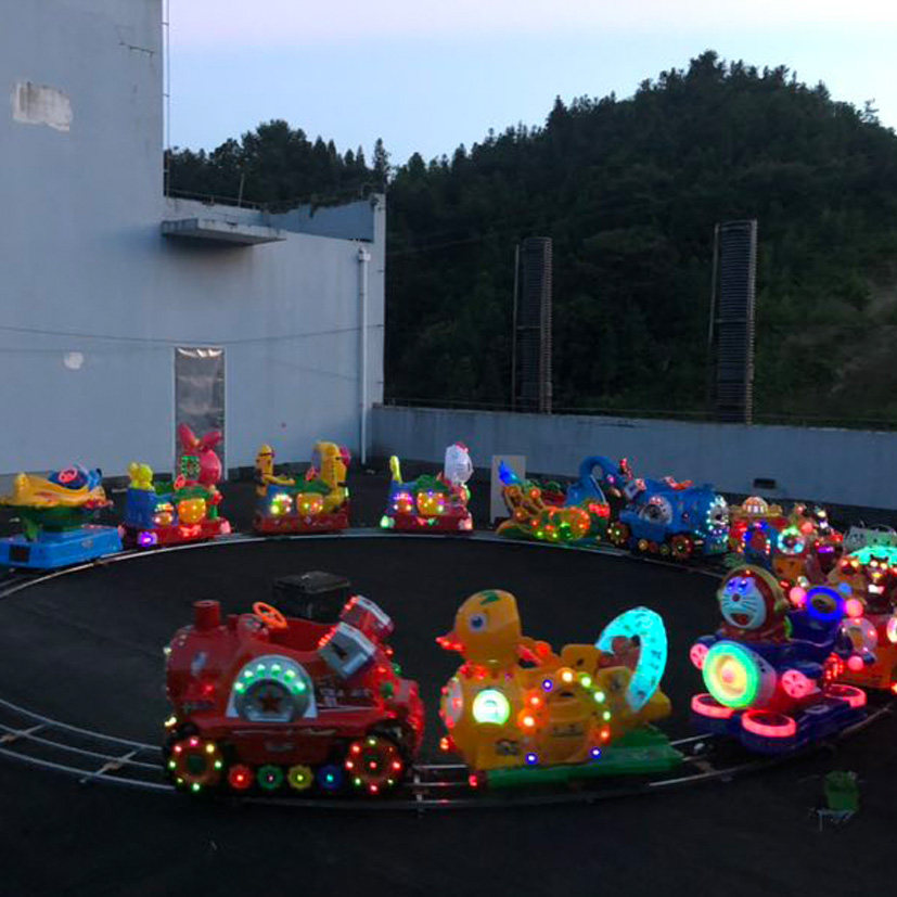 Square Park Children's track Small fire car rocking car power distribution cabinet Double electric bottle Large electric rocking machine Pleasure equipment