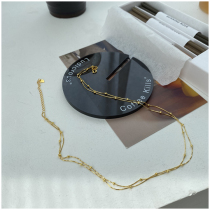 Superpositive goods full of Star Double necklace F ear nail + necklace 704
