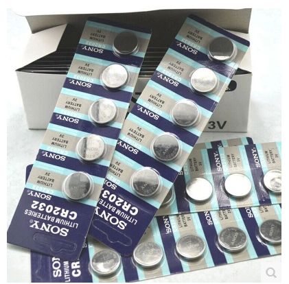 Sony CR2032 button, 3v lithium battery electronic body weight, says car key remote control computer motherboard