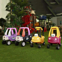 Kindergarten princess car RV beetle car Power sliding twist car Childrens playground Naughty Castle game Sports car