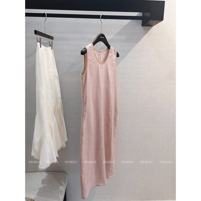 Xinshan Tencel Linen Simple and Elegant Dress 2026 New Loose Breathable Tank Dress