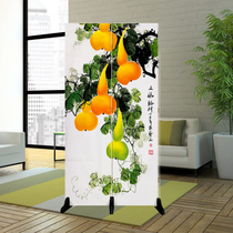 Screen folding mobile new Chinese decoration Net red living room porch partition wall bedroom shelter modern simple household