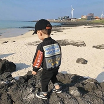 Childrens clothing boys spring and autumn jacket 2022 new Korean version of the boy baseball uniform baby zipper jacket top tide