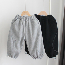 Spring and Autumn Mens and Womens Baby Childrens Bloomers 2022 New Korean Version Handsome Fashionable Casual Sports Pants Trousers Tide