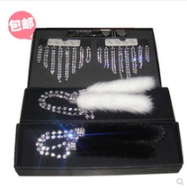 VIP modified mink ornaments DAD rearview mirror ornaments Car Rearview Mirror ornaments eight rows of mink hair