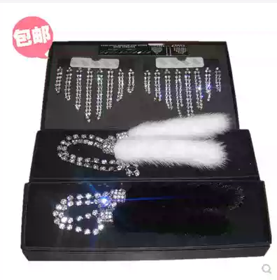 VIP modified mink hair pendant DAD rear mirror pendant Car rear mirror pendant eight rows of mink hair