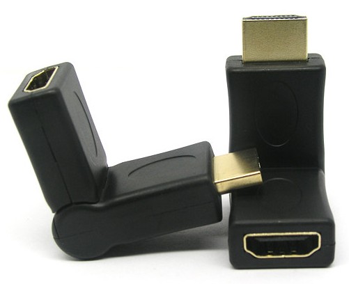 Rotary HDMI conversion head to connect TV HDMI public to mother 180-degree elbow gilded adapter