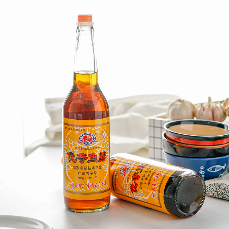 Chaoshan Superior Fish Sauce 615ml Bottled Chaoshan Specialty Kitchen Household Cooking Stir-Fried Vegetables Steamed Fish Noodle Sauce