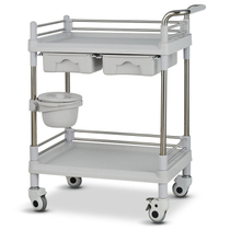 Thickened ABS treatment cart tool cart emergency cart surgery car beauty salon clinic steel plastic car dining car experimental car