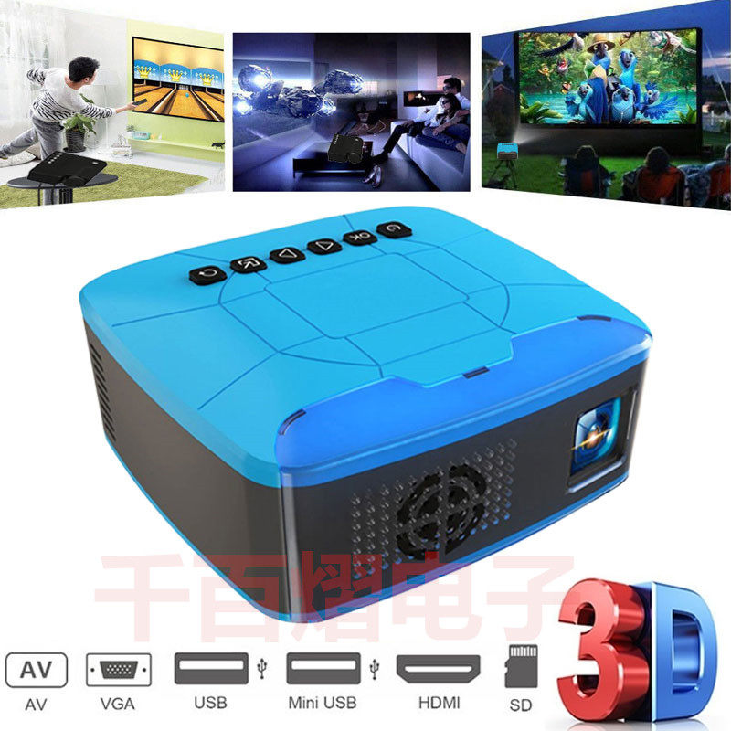 Mini Projectors USB HDMI AV Video Portable Projector Theater