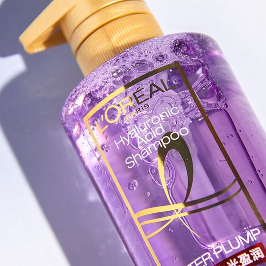 L'Oreal purple ampoule shampoo oil control fluffy anti-dandruff anti-itch silicone-free hyaluronic acid shampoo conditioner