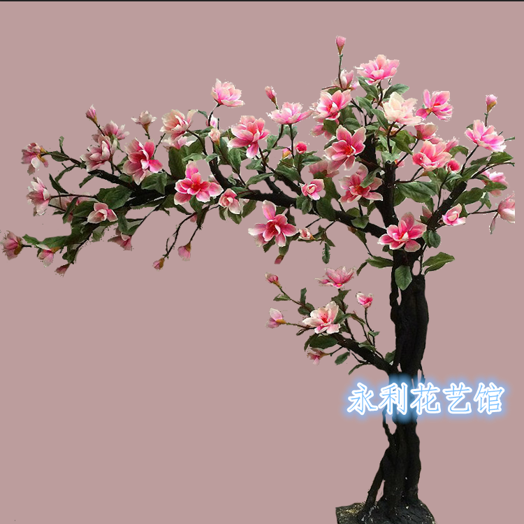 Simulation of magnolia tree simulation plant fake tree large floor flower window decoration fake flower indoor living room decoration