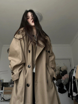 Wind coat jacket woman mid length style 2024 spring autumn new Korean ensemble small sub Inn wind superior sense card with its color coat