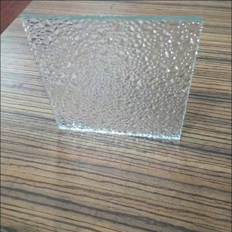 Diamond pattern three-dimensional embossed glass Kitchen living room Bathroom doors and windows screen partition can be tempered art diamond glass