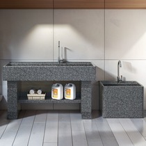 Yard laundry pool custom cabinet door sink outdoor courtyard stone wash basin wash basin home with washboard