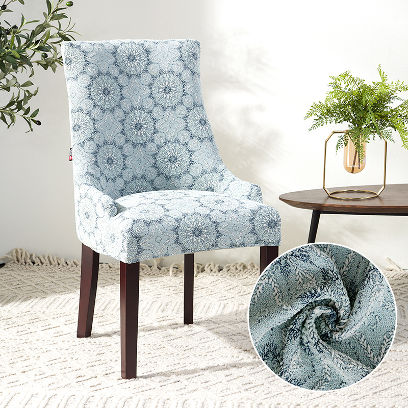 European-style dining table and chair cover set home hotel chair cover fabric elastic conjoined modern minimalist support custom