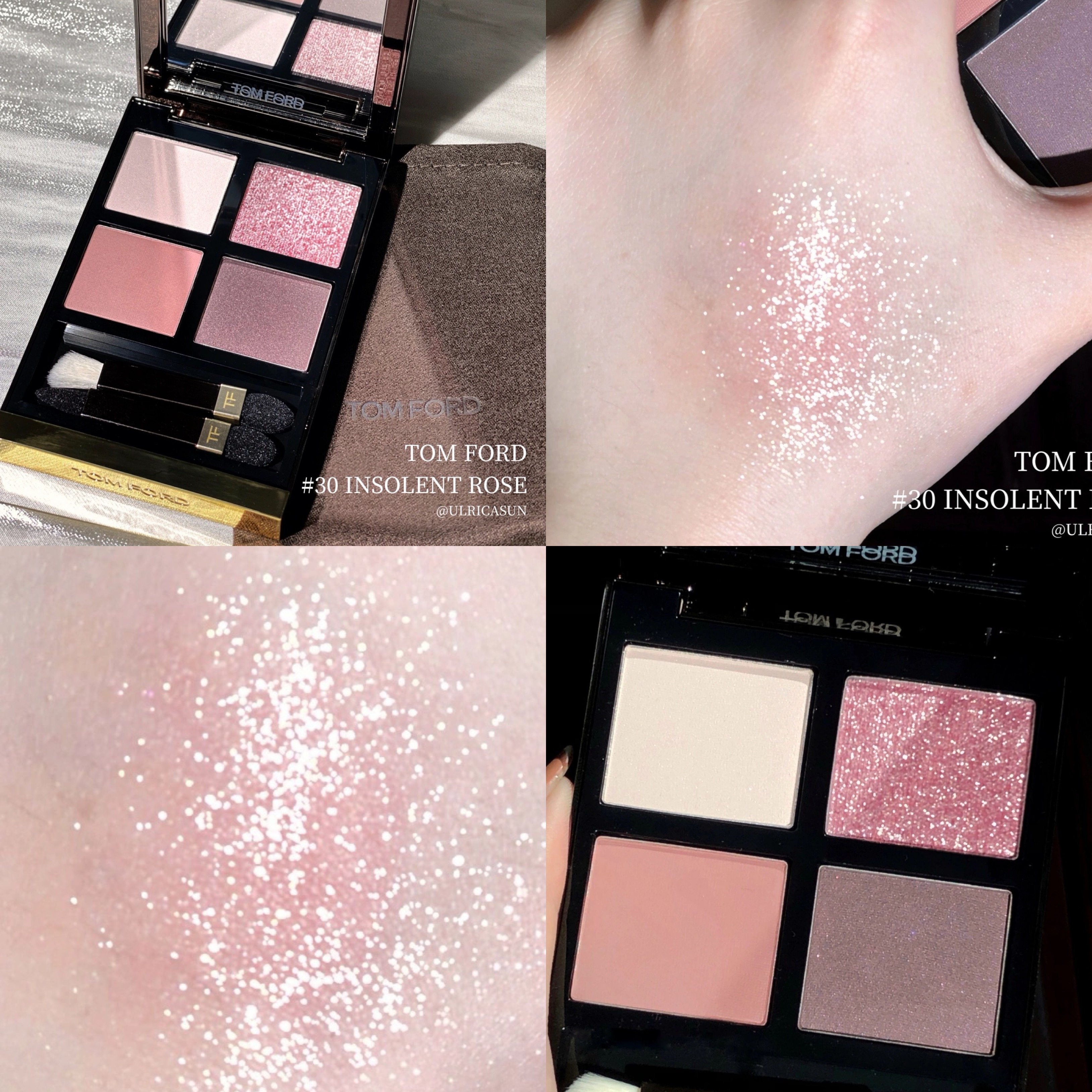 Bottom 2021 New Limited TF30 eye shadow plate Insolent Rose Rose Rose cherry blossom diamond plate