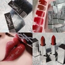 YSL Saint Laurent Christmas joint silver pipe square pipe mouth red Zoe Kravitz143 144145146149