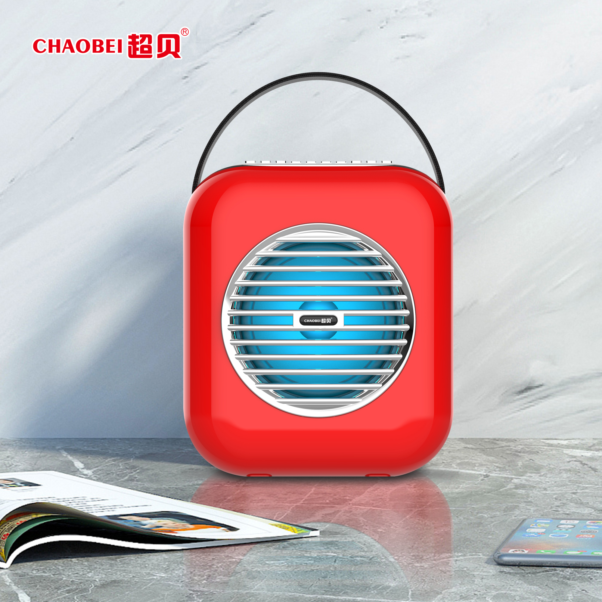 2021 new Suction Light Bluetooth Sound Square Dance Sound Portable Small Portable Speaker Outdoor Low Sound Cannons