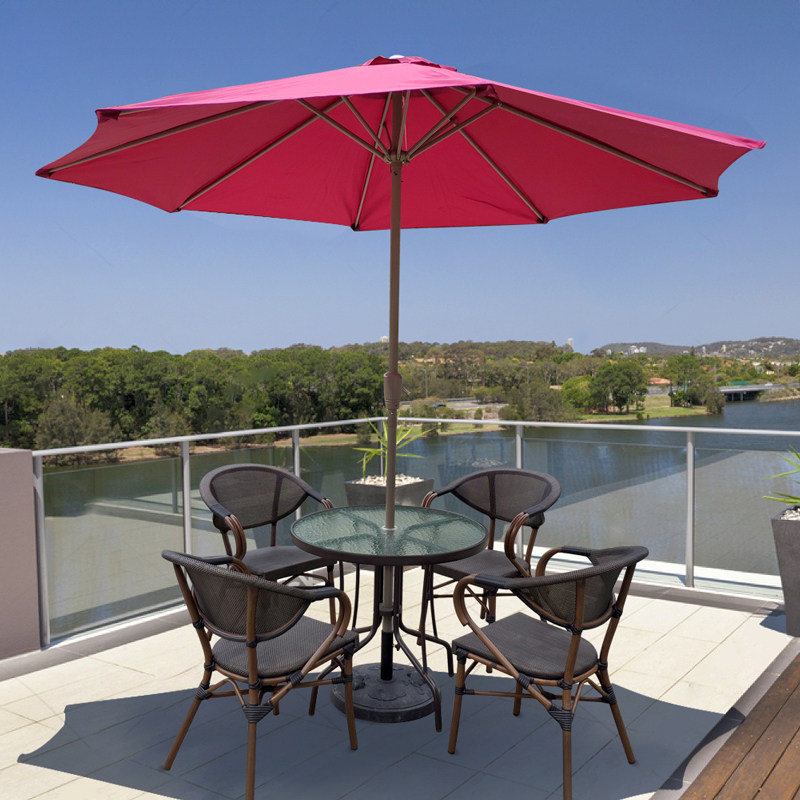 Outdoor table and chairs courtyard balcony leisure outdoor dining room open-air tea shop cafe