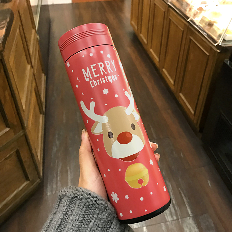 Christmas Gift Creative Insulation Cup Tea tea with strainer Female Students Cute Portable Large Capacity Water Cup Personality Trend-Taobao