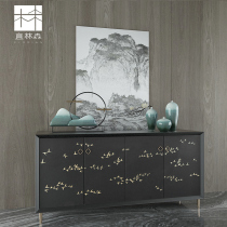 Modern Light Lavish Dining Side Cabinet Minima Living Room Wall Cabinet Small Kitchen Cabinet Home Kitchen Lockers Small Cupboards Stainless Steel