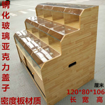 Five Cereals Grocery Dry Fruits Display Cabinet Supermarket Wood Shelving Rice Bucket Rice Bucket Rice Bucket Snack Food Shelf Bulk Cupboards