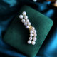 <Qinghe Bodao> M's natural freshwater pearl brooch 2024 new trendy retro high-end coat accessories