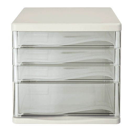 Qixin A4 Пластиковый 4 -х станорный шкаф файлового шкафа настольного хранения файл шкафа шкаф