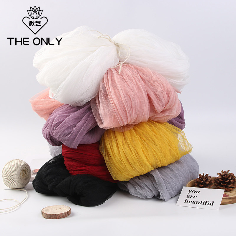 Wei Yi ins mesh gauze background cloth photographic photography decorative gauze florist flower bouquet wrapping paper material