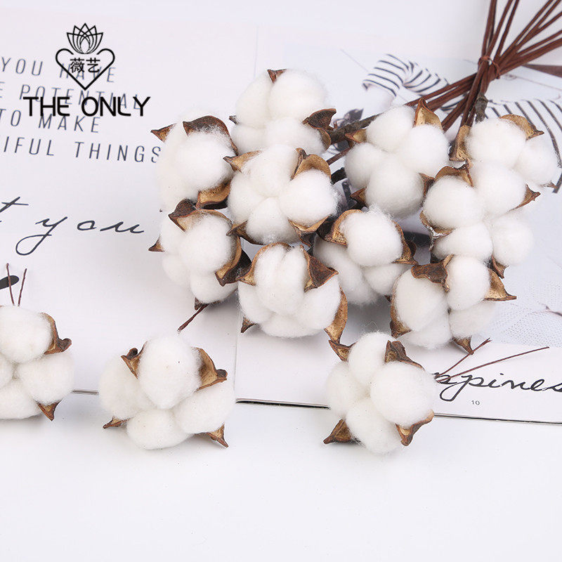 Weiyi natural cotton pine cone pine tower dried flower material bouquet diy dry branch shooting props decoration decoration