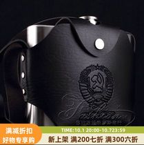 Russias new stainless steel water 32-ounce flask six ounces per pound comes with a thickened leather case extra large