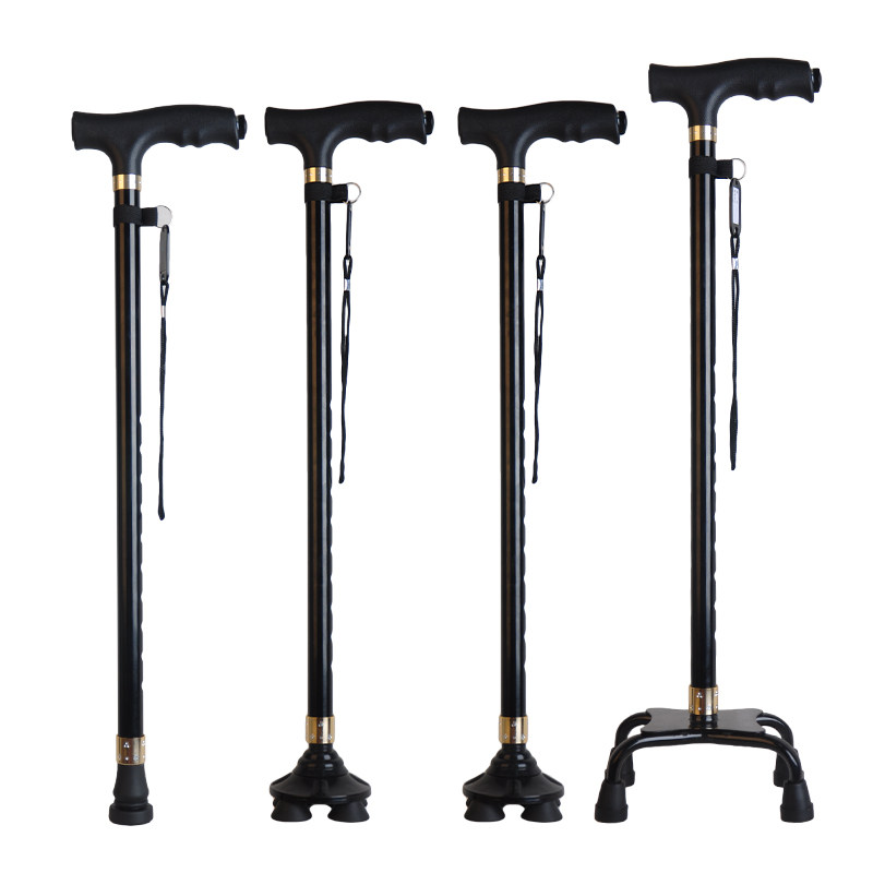 Elderly crutches for the elderly with fourfoot crutches cane