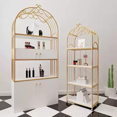 Net red cosmetics display shelf nail shop product rack beauty salon mother and baby store display cabinet boutique shelves