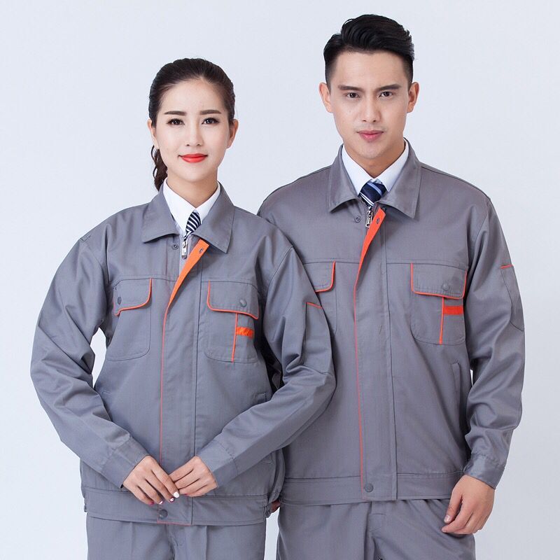 Đàn ông và phụ nữ làm việc quần áo áo khoác mùa xuân và mùa thu máy sửa chữa điện nước trang trí tự động sửa chữa bảo hiểm lao động quần áo phù hợp với xưởng xưởng quần áo in thêu quần áo unisex