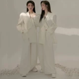2022 Тема для фотостудии Универсальная модная богиня Фотосессия для старших сестер Bestie Image Фотосессия Свободный длинный белый костюм