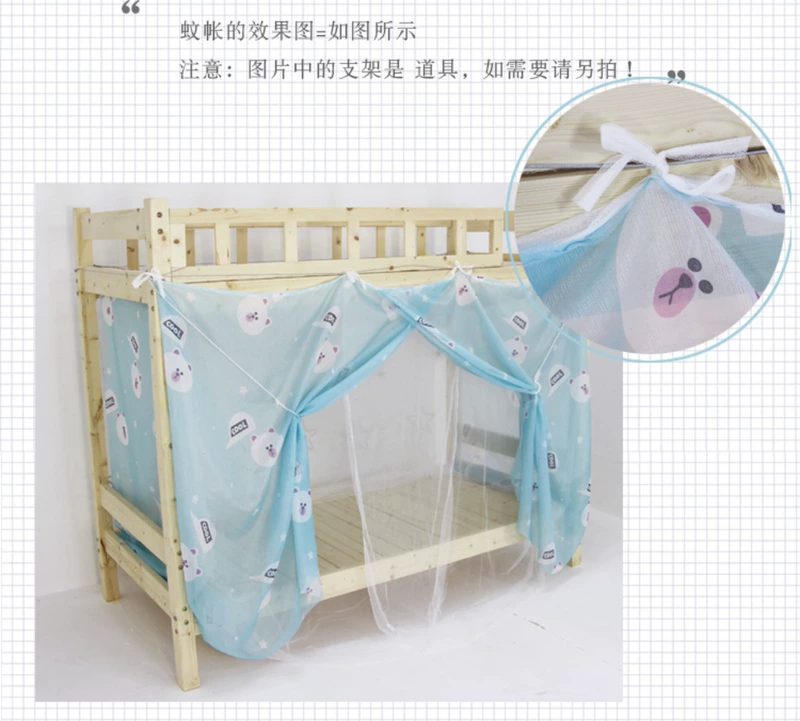 Phòng ngủ sinh viên cao cấp với gạc giường tầng màn ngủ nữ ký túc xá giường thấp hơn giường đơn với khung mã hóa