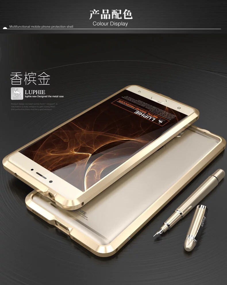 Luphie Blade Sword Slim Light Aluminum Bumper Metal Shell Case for Gionee M6 Plus & Gionee M6
