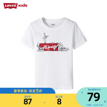 Levis Levis childrens childrens short sleeve annual summer boy t-shirt ocean-gas CUHK Tong blouses